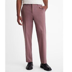 Express Mens Classic Dusty Purple Cotton-Blend Suit Pant 34x32